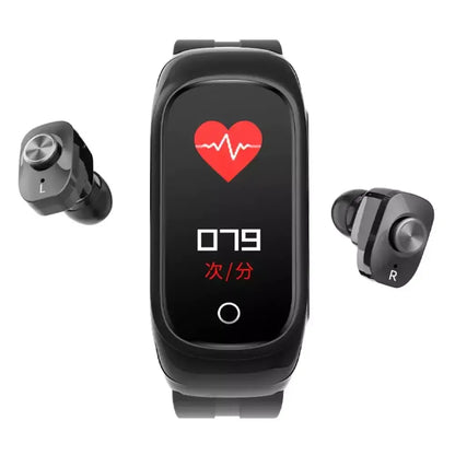 2-In-1 Smart Watch & Earbuds Fitness True Wireless Combo - Essential Tech